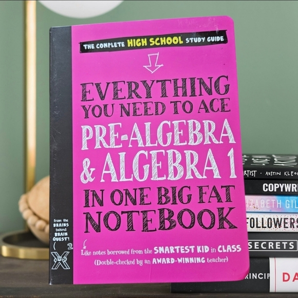 Everything You Need to Ace Pre-Algebra and Algebra 1 in One Big Fat Notebook - Picture 1 of 4